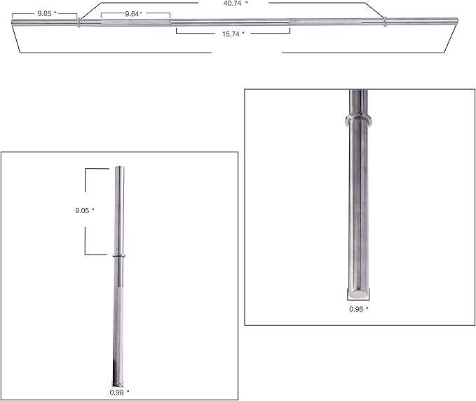 Sporzon! Olympic Barbell Standard Weightlifting Barbell
