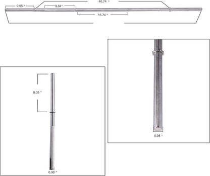 Sporzon! Olympic Barbell Standard Weightlifting Barbell