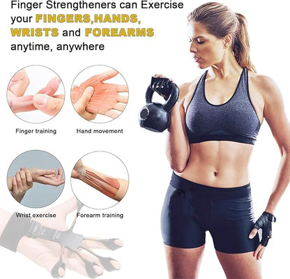 Gripster,Forearm Strengthener & Finger Strengthener,2PCS Upgraded Grip Strength Trainer,6 Resistant