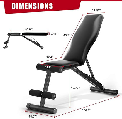 Adjustable Weight Bench Press for Home Gym Workout 700 LB