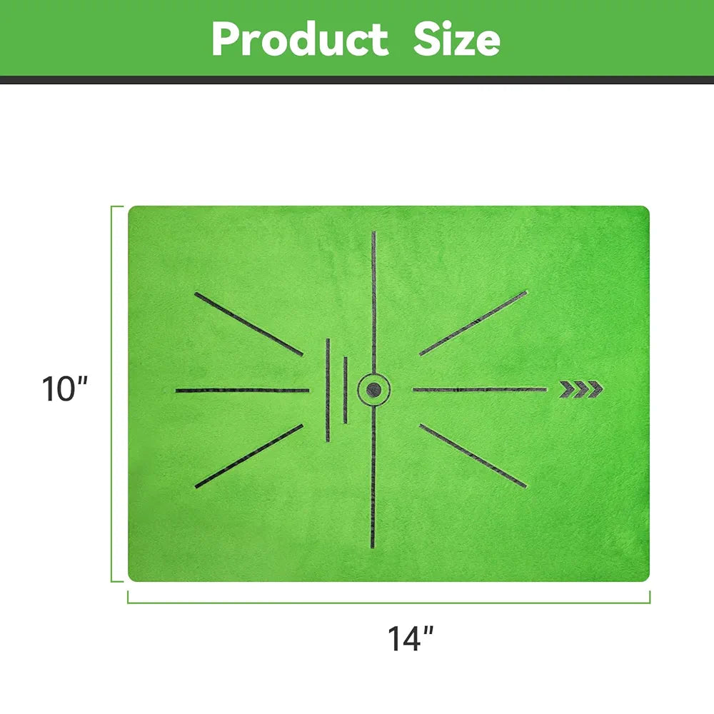 Golf Hitting Mat,Golf Training Mat for Swing Path Feedback Detection Batting, Extra Replaceable Golf Practice Mat 16"x12", Golf Gifts for Men Women for Home Indoor Outdoor