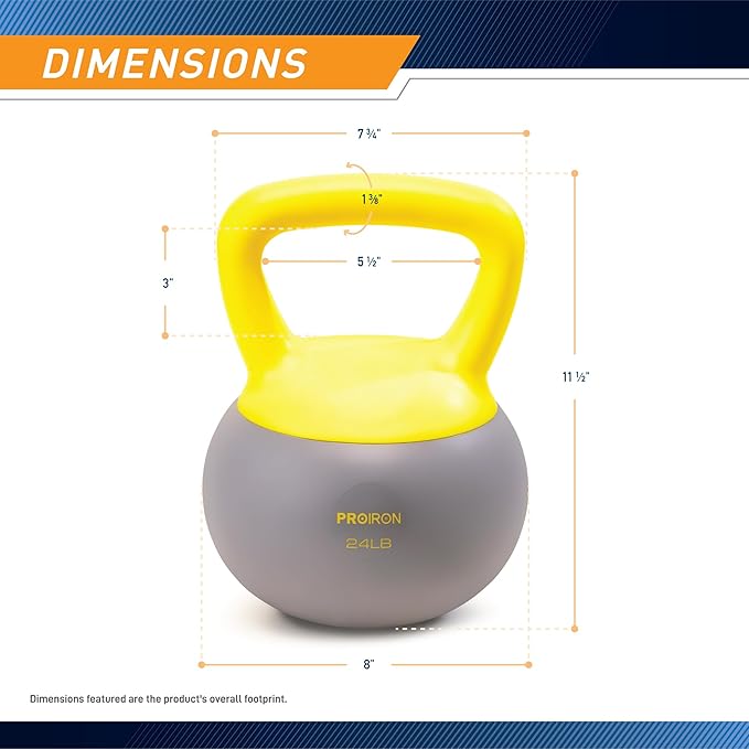 PROIRON Soft Kettlebell 8lb 16lb, 24lb, 24lb, 32lb 32lb Kettlebells