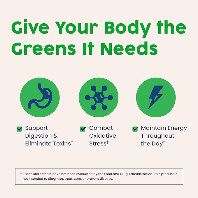 NativePath Native Greens Superfood Powder - Daily Super Greens Powder with Organic Greens and Superfoods to Support Detox, Thyroid, and Gut Health for Energy and Positive Body Changes, 30 Servings