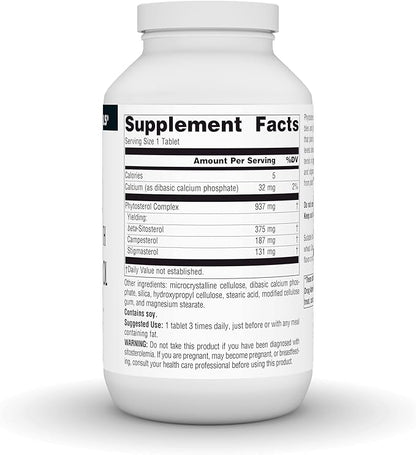 Source Naturals Mega Strength Beta Sitosterol, Plant Sourced, 375mg - 240 Tablets