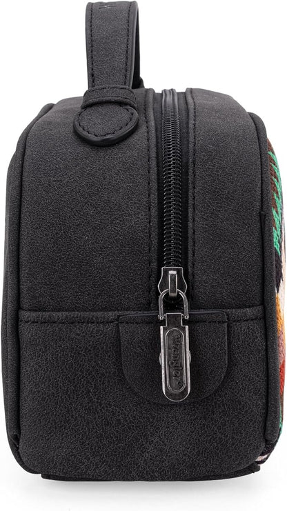 Wrangler Makeup Pouch Bag Mini Western Toiletry Purse Cosmetic Organizer Paisley Travel Pouch for Women