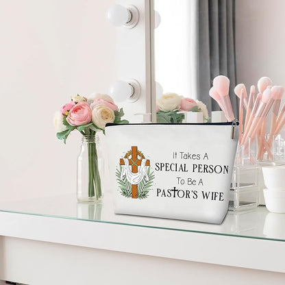 Pastor's Wife Makeup Bag - Appreciation Gift for Women Ministers, Religious Travel Accessories -10