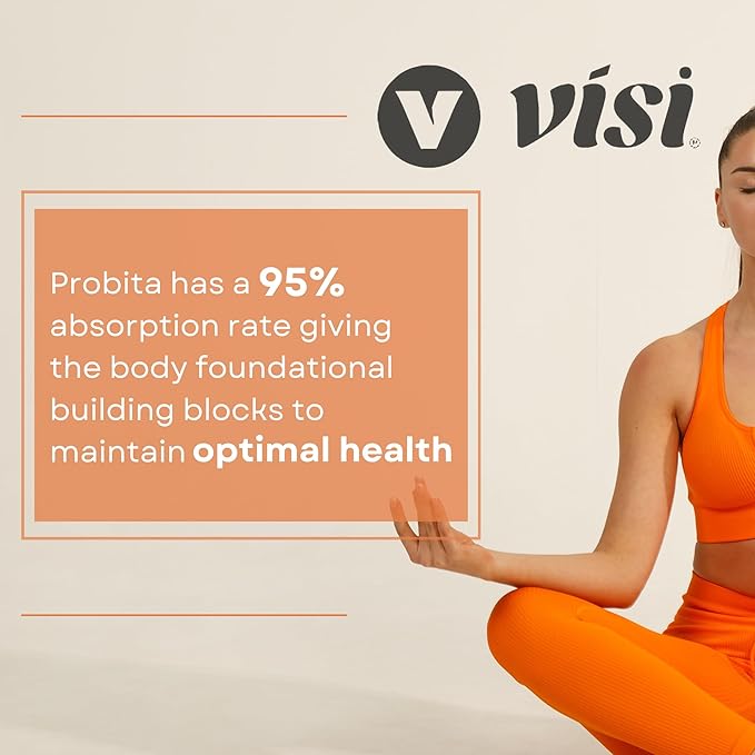 VISI Probita Hydrolyzed Collagen Protein Chews - 60 Chews - Non GMO (Orange)
