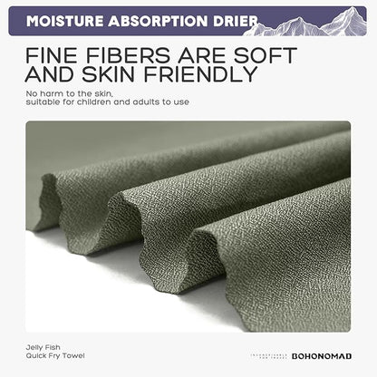 Camping Quick Dry Towel 40x180cm, Olive