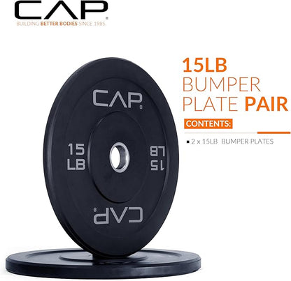 CAP Barbell Rubber Olympic Bumper Plate
