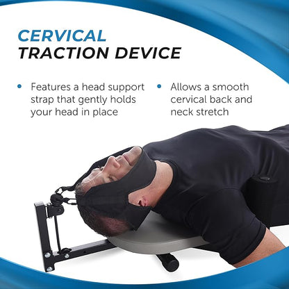 Stamina Inline Back Stretch Bench with Cervical Traction 250 lbs