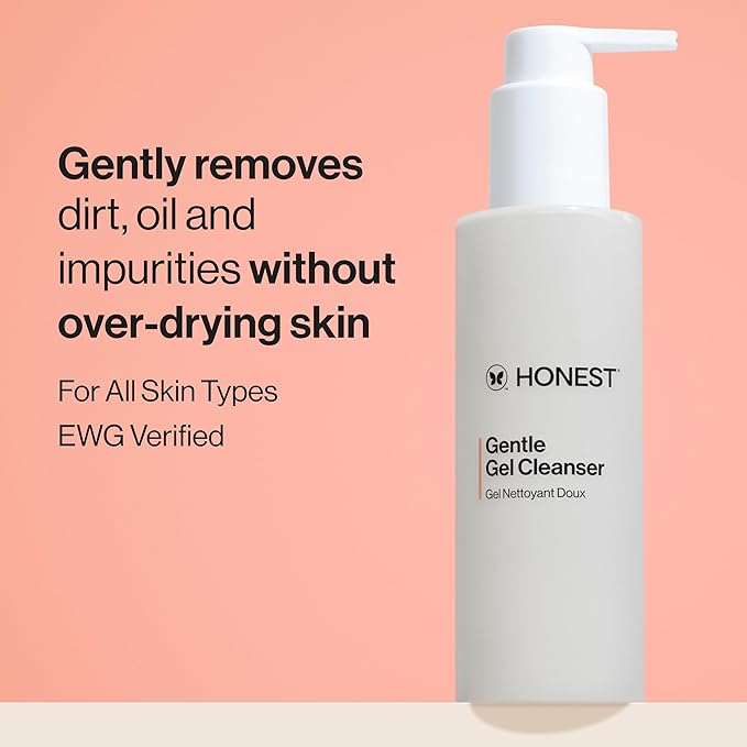Honest Beauty Everyday Moisturizing Trio | Gentle Gel Cleanser, Green Juice Antioxidant Serum, Hydrogel Cream | 3-Step Routine | Vegan + Gentle for Sensitive Skin