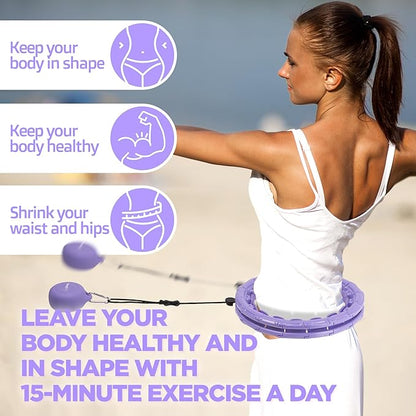 Smart Weighted Fit Hoop for Adults Weight Loss 25–45 Inches