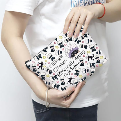 MNIGIU JJK Anime Inspired Gift SG Cosmetic Bag JJK Anime Lover Gift JJK Anime Themed Gift (Taken Bag)