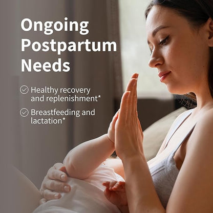 Nourished Mama Prenatal Multi Vitamin - Vegan Multivitamin for Preconception, Pregnancy, Postpartum and Breastfeeding Support - Iron-Free with Methylated Folate & High Dose Choline - 1 Bottle