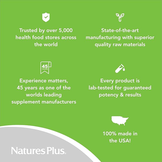 Natures Plus Hema-Plex Iron - 60 Slow-Release Mini-Tabs - 85 mg Chelated Iron - Total Blood Health - with Vitamin C & Bioflavonoids - Vegan, Gluten Free - 30 Servings