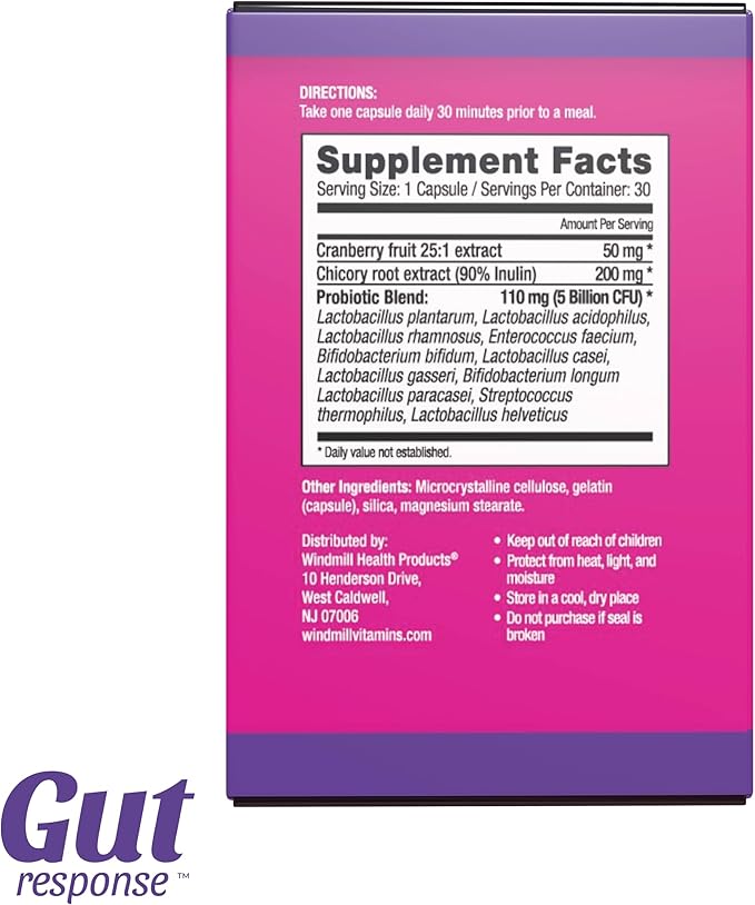 Women’s Probiotic, Slows Down Digestive Aging, Boosts Immune System, Supports UT & Feminine Health, Cranberry Extract, Non-GMO, Gluten Free & Soy Free, 5 Billion CFU, 30 Capsules