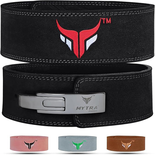 Mytra Fusion Weight Lifting Belt for Men and 10MM Thick 4" wide 100% Genuine