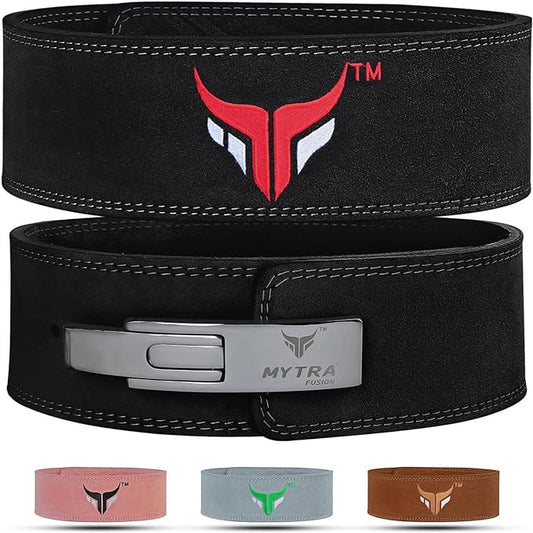 Mytra Fusion Weight Lifting Belt for Men and 10MM Thick 4" wide 100% Genuine