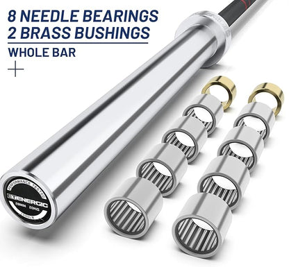 7ft Olympic Barbell Bar 45LB Load 1500-lbs Capacity Available 2" Olympic