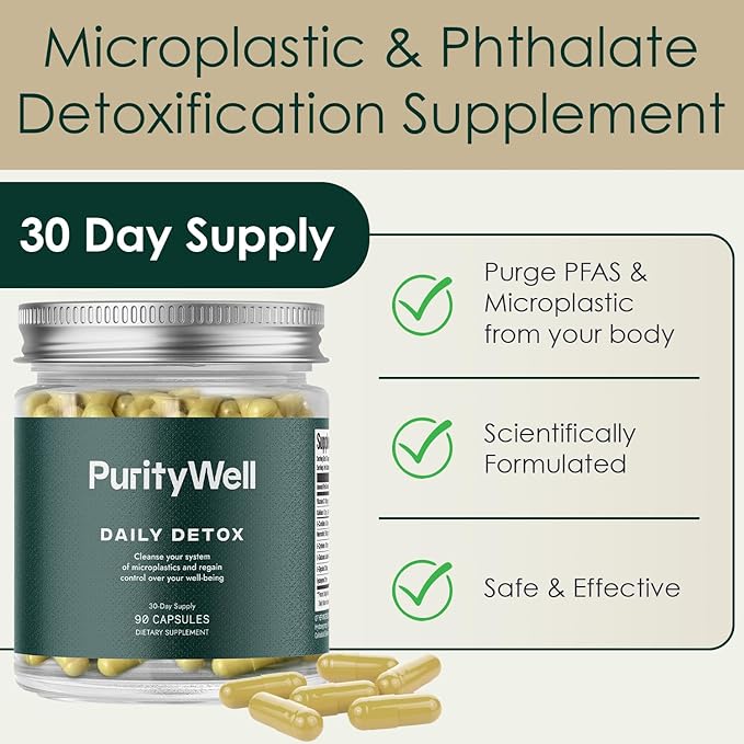 Full Body Detox and Cleanse Supplement with Quercetin 500mg, Vitamin C & L-Cysteine for Lung Health, Liver Support and Gut Cleanse - Alternative to Heavy Metal Detox Pills - 90 Capsules
