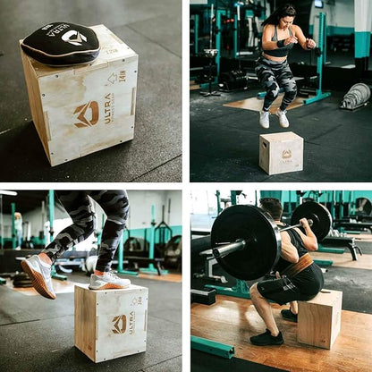Plyo Box - Wooden 3-in-1 Plyometric Jump Box
