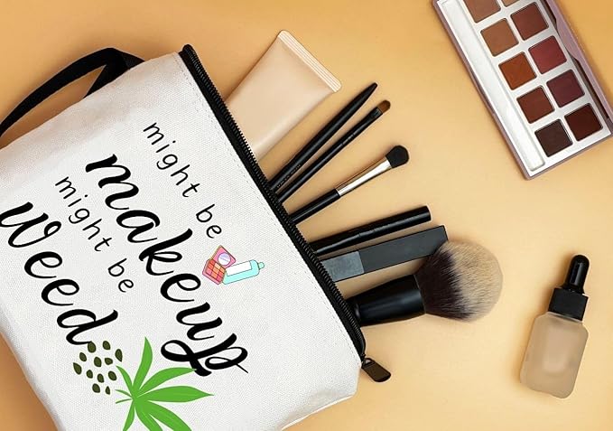Weed Accessories, Girls Makeup, Preteen Girl Gifts, Funny Weed Makeup Cosmetic Bag
