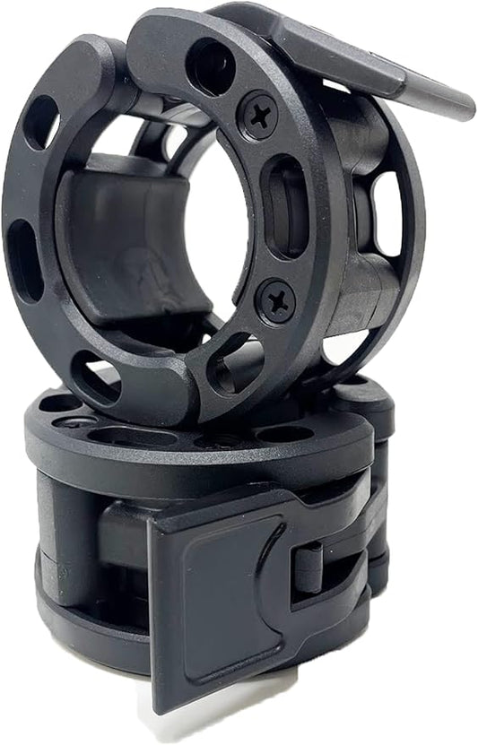Clout Fitness Olympic Barbell Clamps Collars Quick Release 2 Inch