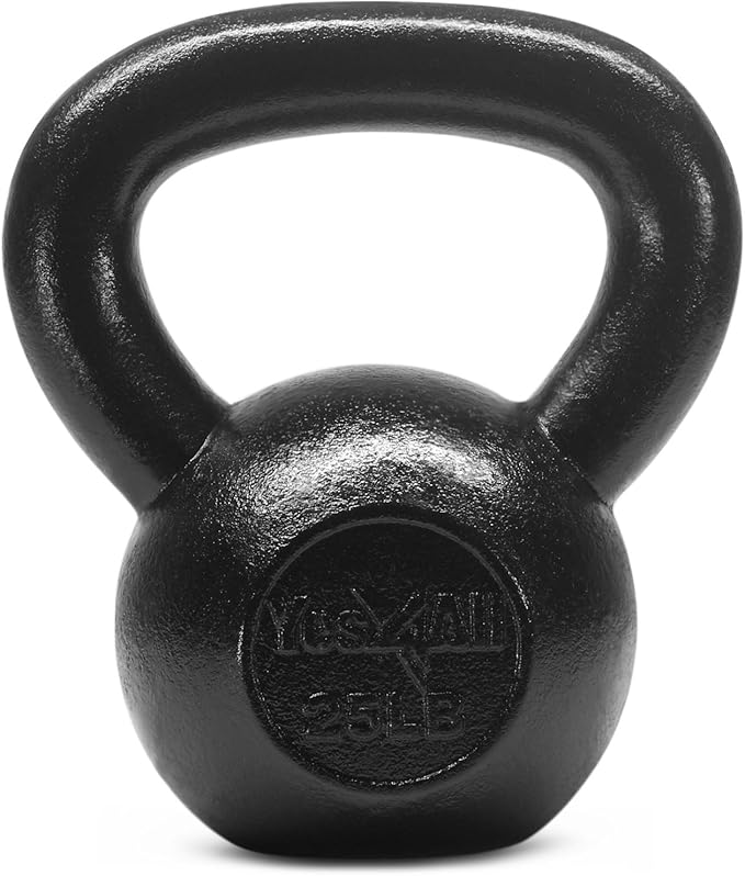 Yes4All Kettlebell Cast Iron Sets 5 - 10 15 - 20 - 25 - 30 lbs,