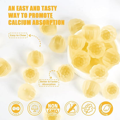 Vitamin D3 K2 Gummies - Vitamin D3 5000 IU K2 (MK-7) 120mcg Supplements with Vitamin B Complex Sugar Free for Adults Supports Bone Teeth Strength Immune Mango Flavor 60 Counts 1 Pack