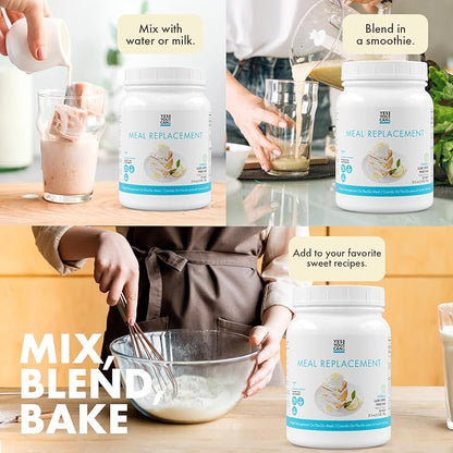 Yes You Can! Complete Meal Replacement Shake - 15 Servings (Vanilla) - Meal Replacement Protein Powder with Vitamins and Minerals, All-in-One Nutritious Meal Replacement Shakes (2 Pack)