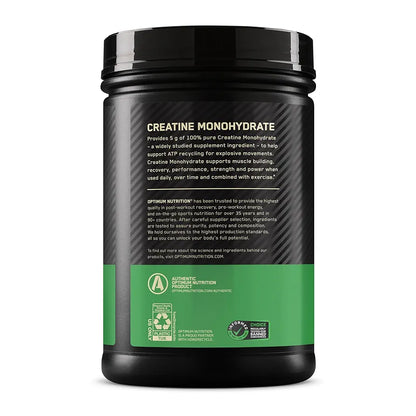 Optimum Nutrition Micronized Creatine Monohydrate Powder, Unflavored, 240 Servings, 1200 Grams