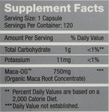 Revolution Macalibrium - Natural Concentrated Gelatinized Maca Supplement to Support Men's Hormone Health, Energy, Strength, Power, and Reproductive Health -120 Vegan Capsules (60 Day Supply)