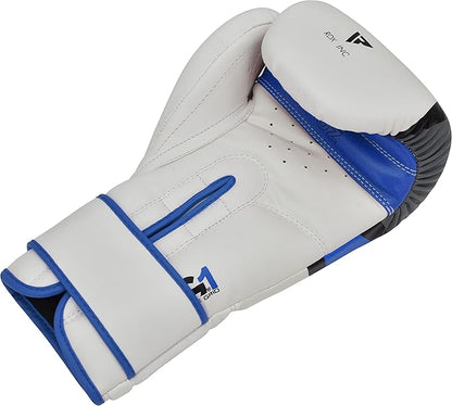 RDX Boxing Gloves EGO, Sparring Muay Thai Kickboxing MMA Heavy Training Mitts, Maya Hide Leather, Ventilated, Long Support, Punching Bag Workout Pads, Men Women Adult 8 10 12 14 16 oz