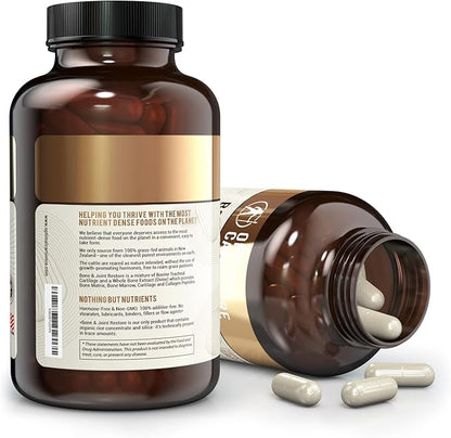 Grass Fed Bone Marrow Supplement & Bovine Tracheal Cartilage, Bone Restore & Joint Health Supplement, Joint Support Supplement, Bone Strength and Bone Fracture Supplement