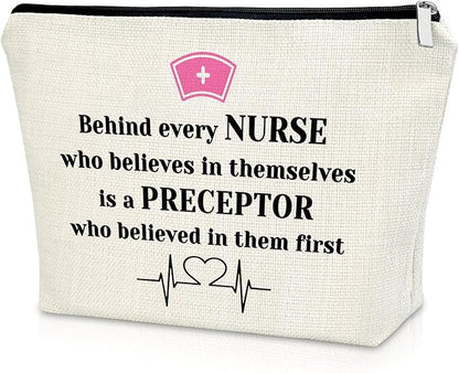 Sazuwu Nurse Gifts for Women Makeup Bag Nurse Week Appreciation Gifts Nurse Practitioner Gifts Cosmetic Bag Best Nurse Practitioner Ever Gifts Graduation Retirement Birthday Gifts Travel Pouch