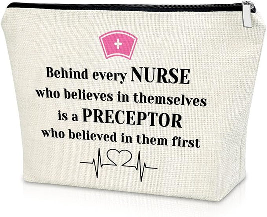 Sazuwu Nurse Gifts for Women Makeup Bag Nurse Week Appreciation Gifts Nurse Practitioner Gifts Cosmetic Bag Best Nurse Practitioner Ever Gifts Graduation Retirement Birthday Gifts Travel Pouch