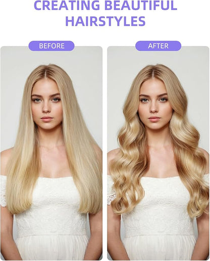 Thermal Brush, 1.26 Inch Curling Iron Brush with 10 Adjustable Heat Settings, Dual Voltage for Travel, Easy to Create Curling, Smooth Hair, Less Frizz