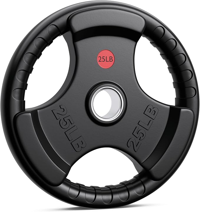 XDDIAS Rubber Weight Plates 2-Inch Olympic Grip Plate 10LB-45LB