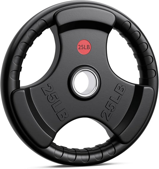XDDIAS Rubber Weight Plates 2-Inch Olympic Grip Plate 10LB-45LB