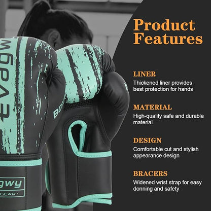 Boxing Gloves for Men and Women，Pro Training Sparring，Suitable for Boxing Kickboxing MMA Fighting，Adult Heavy Punching Bag Gloves，Workout Gloves for Boxing，Muay Thai