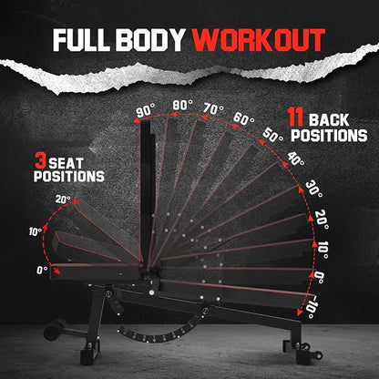Adjustable Weight Bench 1200 LB