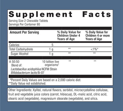 Metagenics MetaKids Probiotic - 10 Billion CFU - Children's Probiotic Blend - Digestive Health & Immune Health* - for Ages 3 & Up - 120 Count