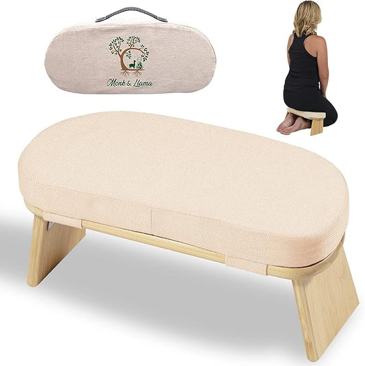 Monk & Llama Meditation Bench - Foldable