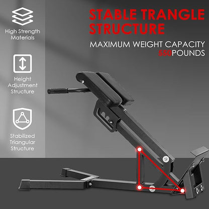 FANATICS Roman Chair Hyperextension Bench Chair