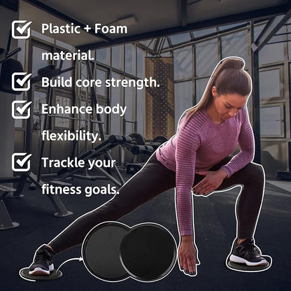 ZILLEEN Exercise Sliders for Working Out Fitness Discs 2 Pack