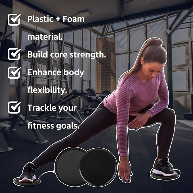 ZILLEEN Exercise Sliders for Working Out