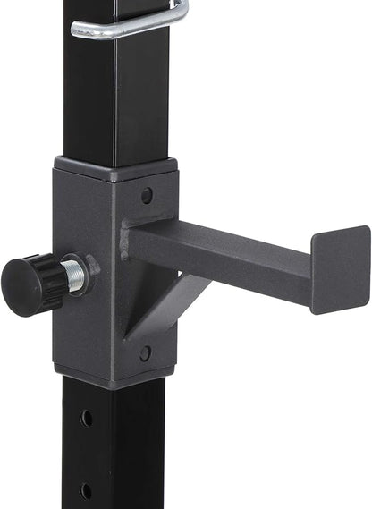ANT MARCH Pair of Adjustable Height 40"-66" Portable Dumbbell Racks Sturdy Steel Squat Rack Barbell Free Bench Press Stands Home Gym Load 550Lbs Dipping Station