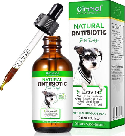 Antibiotics for Dogs, Dog Antibiotics, Dog Supplies Antibiotics, Natural Dog Antibiotics Supports Dog Allergy and Itch Relief, Dog Multivitamin for Pets-60ml / 2 Fl Oz