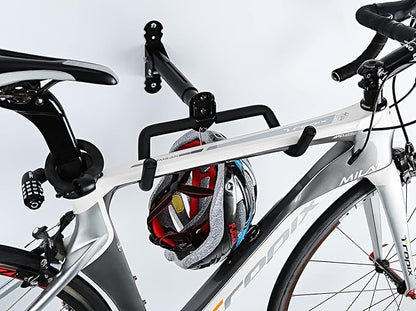 Gootus Bike Wall Mount Hanger - Horizontal Bicycle Indoor Storage Rack | Cycling Wall Mounted Holder Hook - Hang Your Road, Mountain or Hybrid Bikes in Garage or Home