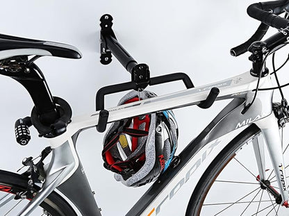 Gootus Bike Wall Mount Hanger - Horizontal Bicycle Indoor Storage Rack | Cycling Wall Mounted Holder Hook - Hang Your Road, Mountain or Hybrid Bikes in Garage or Home